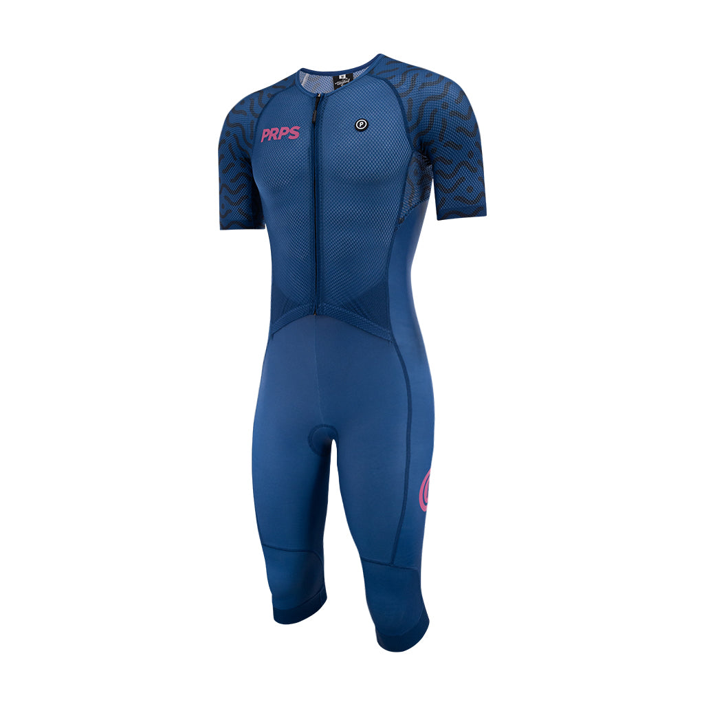 Hypermesh PRO Racing Mid Length Tri Suit (Midnight Blue) - Purpose Performance Wear