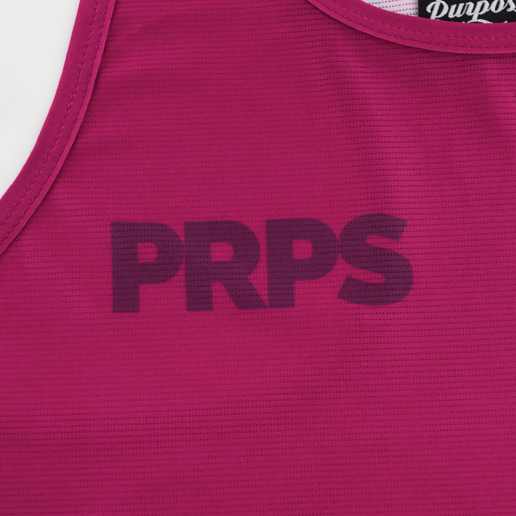 Women Running Singlet Hypermesh ELITE (Amaranth Red) - Purpose Performance Wear