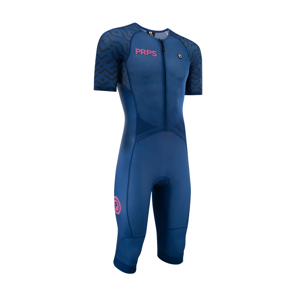 Hypermesh PRO Racing Mid Length Tri Suit (Midnight Blue) - Purpose Performance Wear