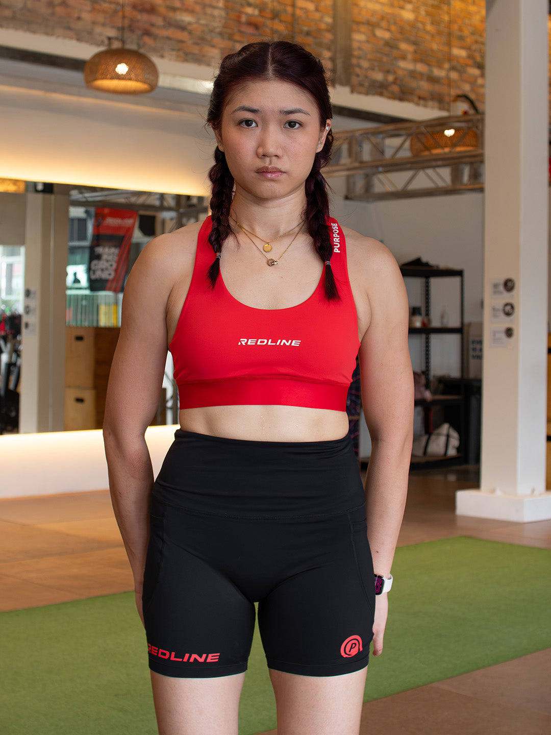 Redline Games Women Performance Sports Bra (Redline White)
