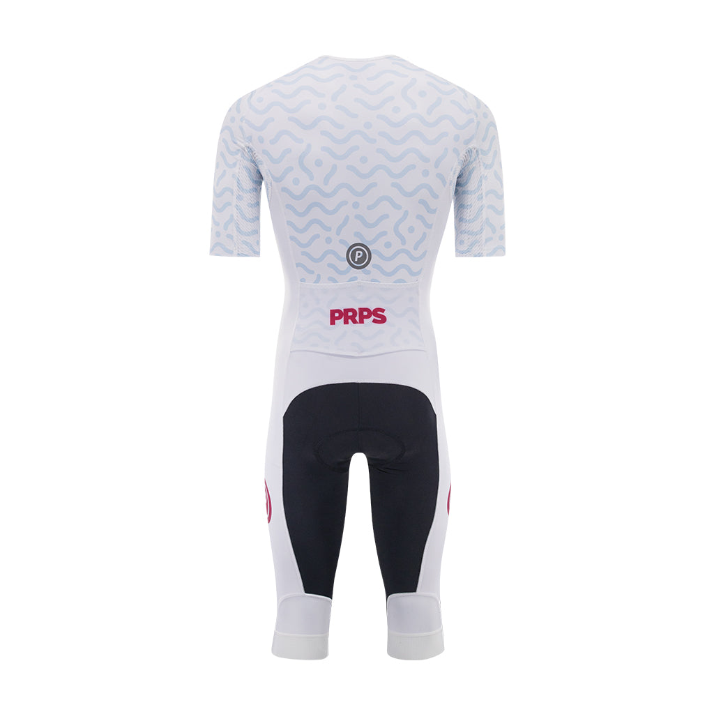 Hypermesh ELITE Mid Length Tri Suit (Arctic White) - Purpose Performance Wear