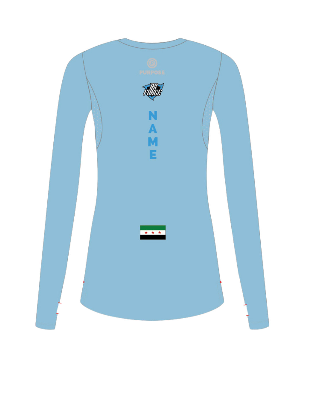 TRIFORCE - WOMEN Hypermesh ELITE Long Sleeve T-Shirt (LT) (CUSTOMISED NAME)