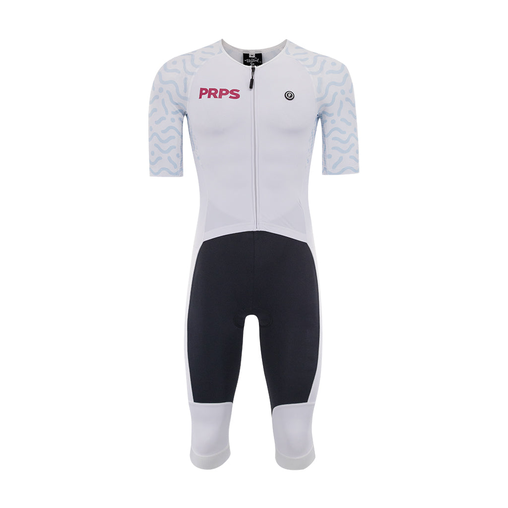 Hypermesh ELITE Mid Length Tri Suit (Arctic White) - Purpose Performance Wear