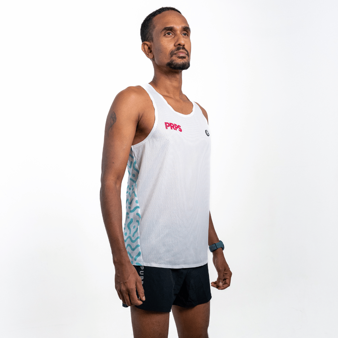 Hypermesh PRO Running Singlet (Arctic White) - Purpose Performance Wear