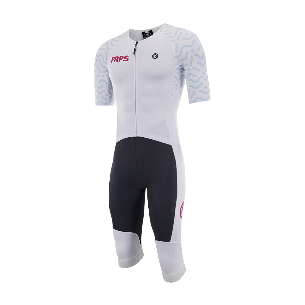 Hypermesh ELITE Mid Length Tri Suit (Arctic White) - Purpose Performance Wear