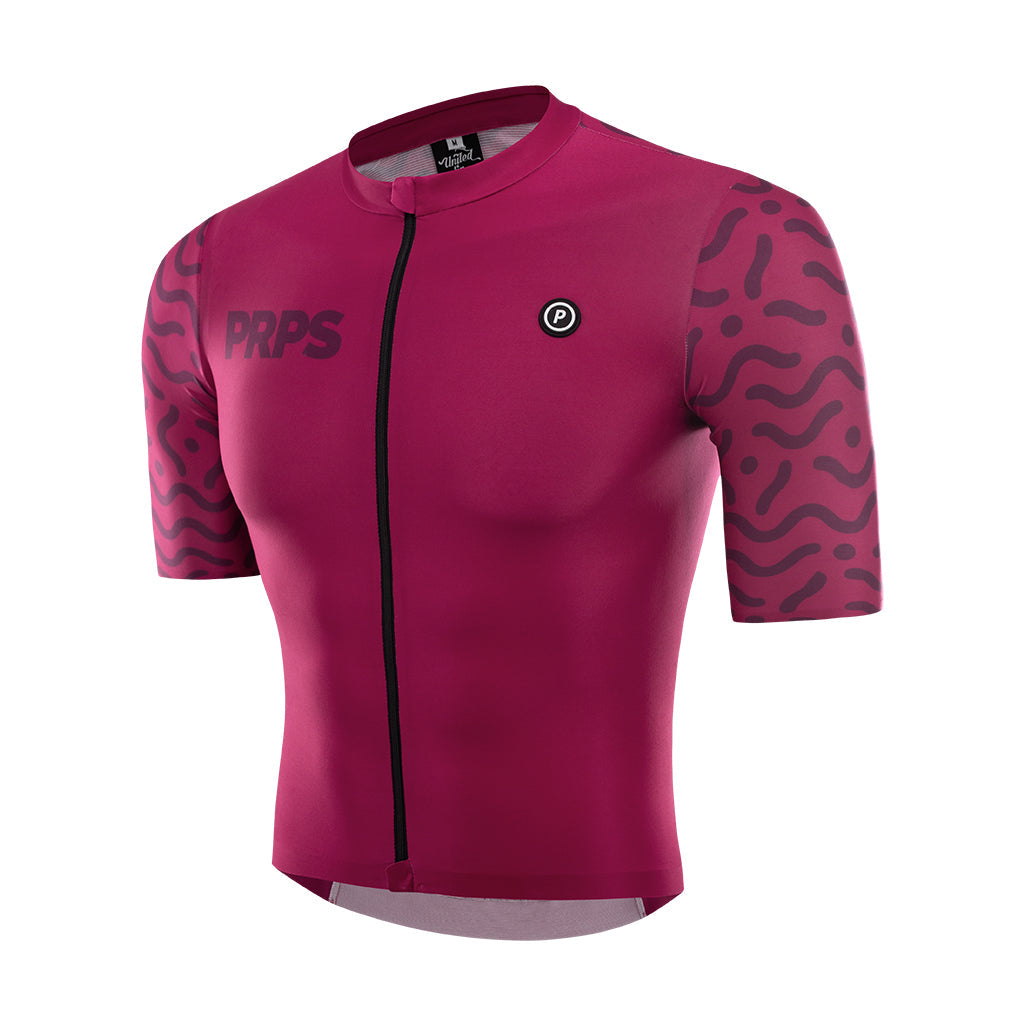 PRO v3 Cycling Jersey (Amaranth Red) - Purpose Performance Wear