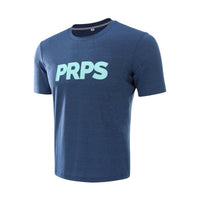Team PRPS (Navy) - Training &amp; Everyday T-Shirt - Neon Blue / S