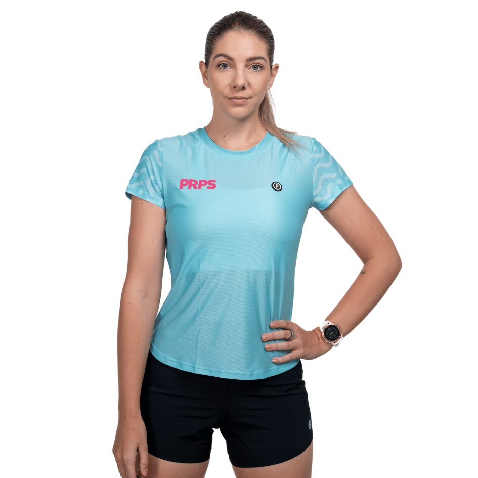 Women ELITE Running T-Shirt (Arctic Blue) - Purpose Performance Wear