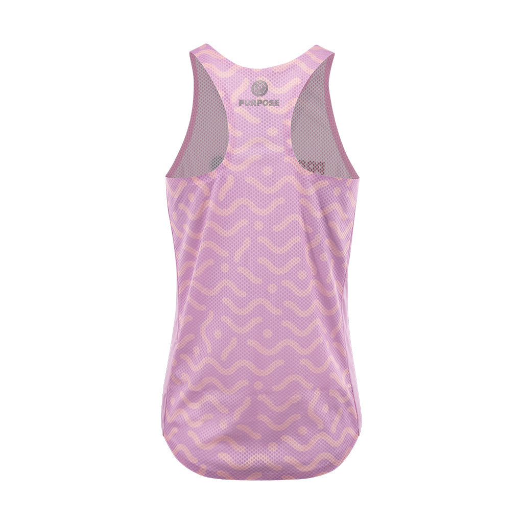 Women Hypermesh PRO Running Singlet (Blush) - Purpose Performance Wear