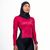 Women Full Length Swimsuit Long Sleeve (Amaranth Red) - Purpose Performance Wear