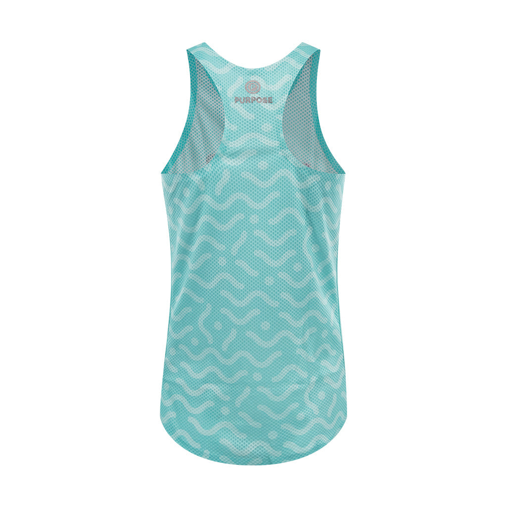 Women Hypermesh PRO Running Singlet (Arctic Blue) - Purpose Performance Wear