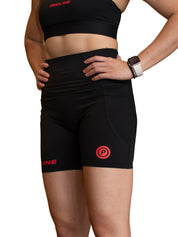 Redline Games Women 6-inch Short Tights (Redline Black)