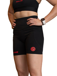 Redline Women 6-inch Short Tights (Redline Black) - 2XS