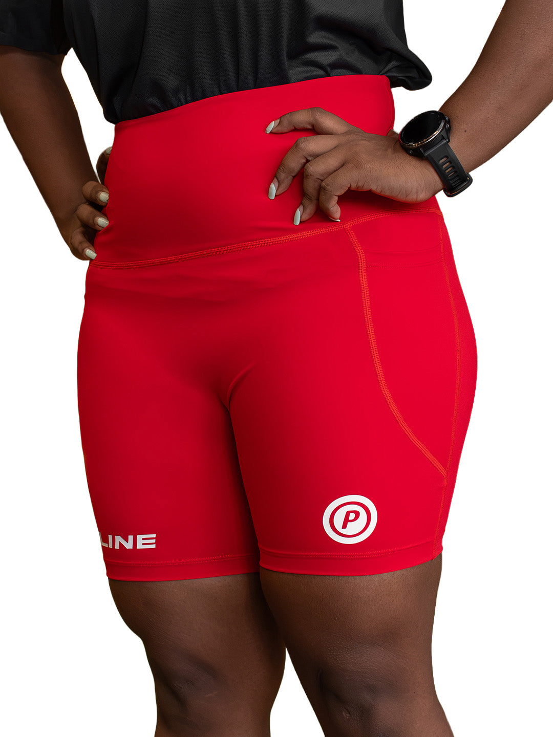 Redline Games Women 6-inch Short Tights (Redline White)