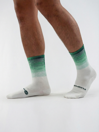 Borealis - Performance Running &amp; Cycling Socks (Lightweight Monogram) - Amethyst (Green) / Medium (36-40)