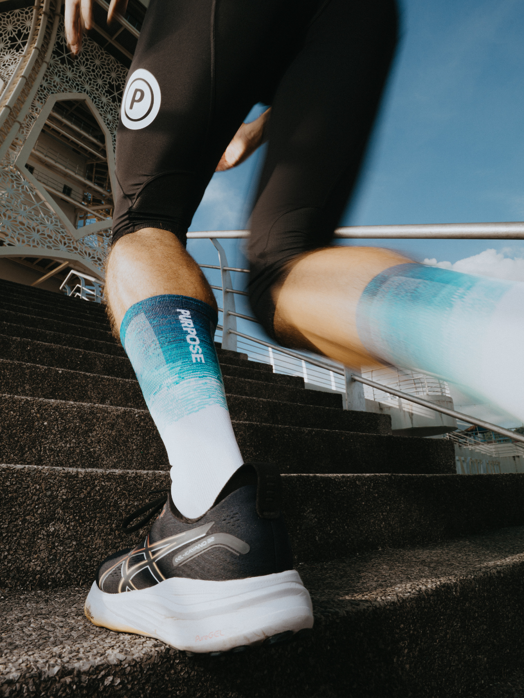 Borealis - Performance Running & Cycling Socks (Lightweight Monogram)