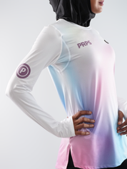 Borealis Women Hypermesh ELITE Long Sleeve Running T-Shirt LT (Unicorn)