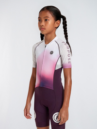 Girls Hypermesh ELITE Tri Suit - Plum (Baby Pink) / S