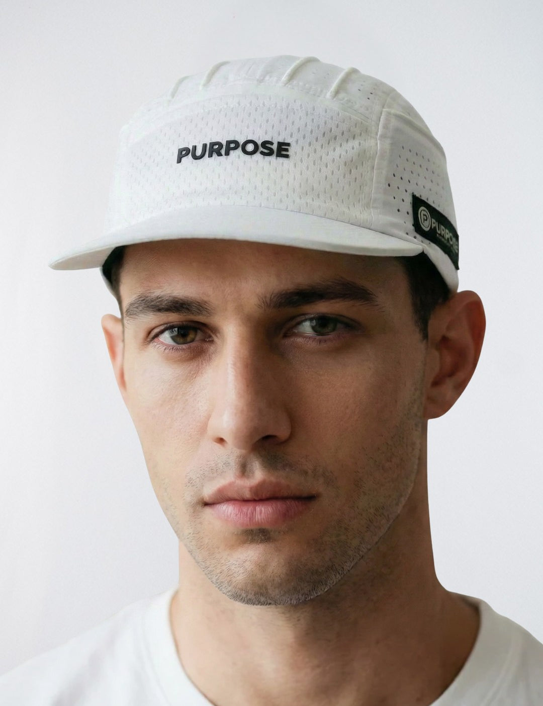 Arctic White Glacier Hat cooling running hat with evaporative technology for marathon and hot weather training