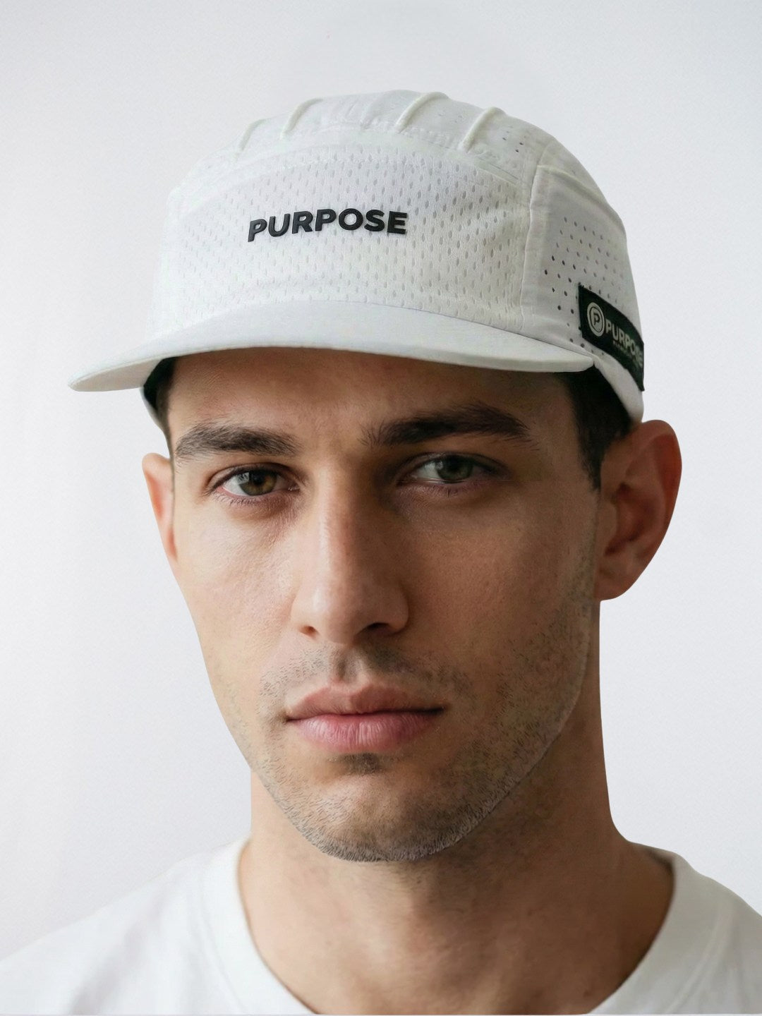 Arctic White Glacier Hat cooling running hat with evaporative technology for marathon and hot weather training