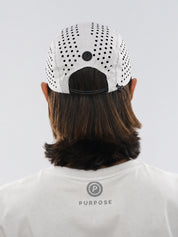 re:PURPOSE 5-Panel Cycling & Running Cap 100% Recycled (Arctic White)