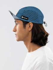 re:PURPOSE 5-Panel Cycling & Running Cap 100% Recycled (Ocean Blue)