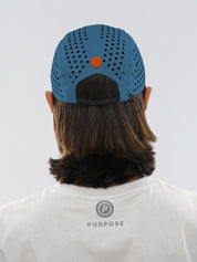 re:PURPOSE 5-Panel Cycling & Running Cap 100% Recycled (Ocean Blue)