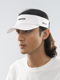 re:PURPOSE Sports Visor 100% Recycled - Frost
