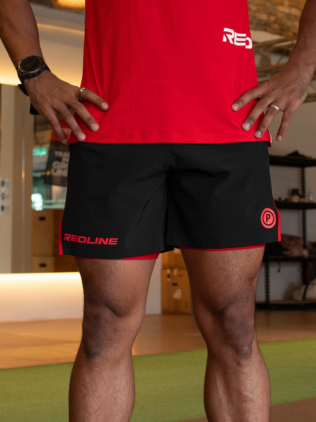 Redline Games 7-inch Shorts with Chalk Pocket (Redline Black)