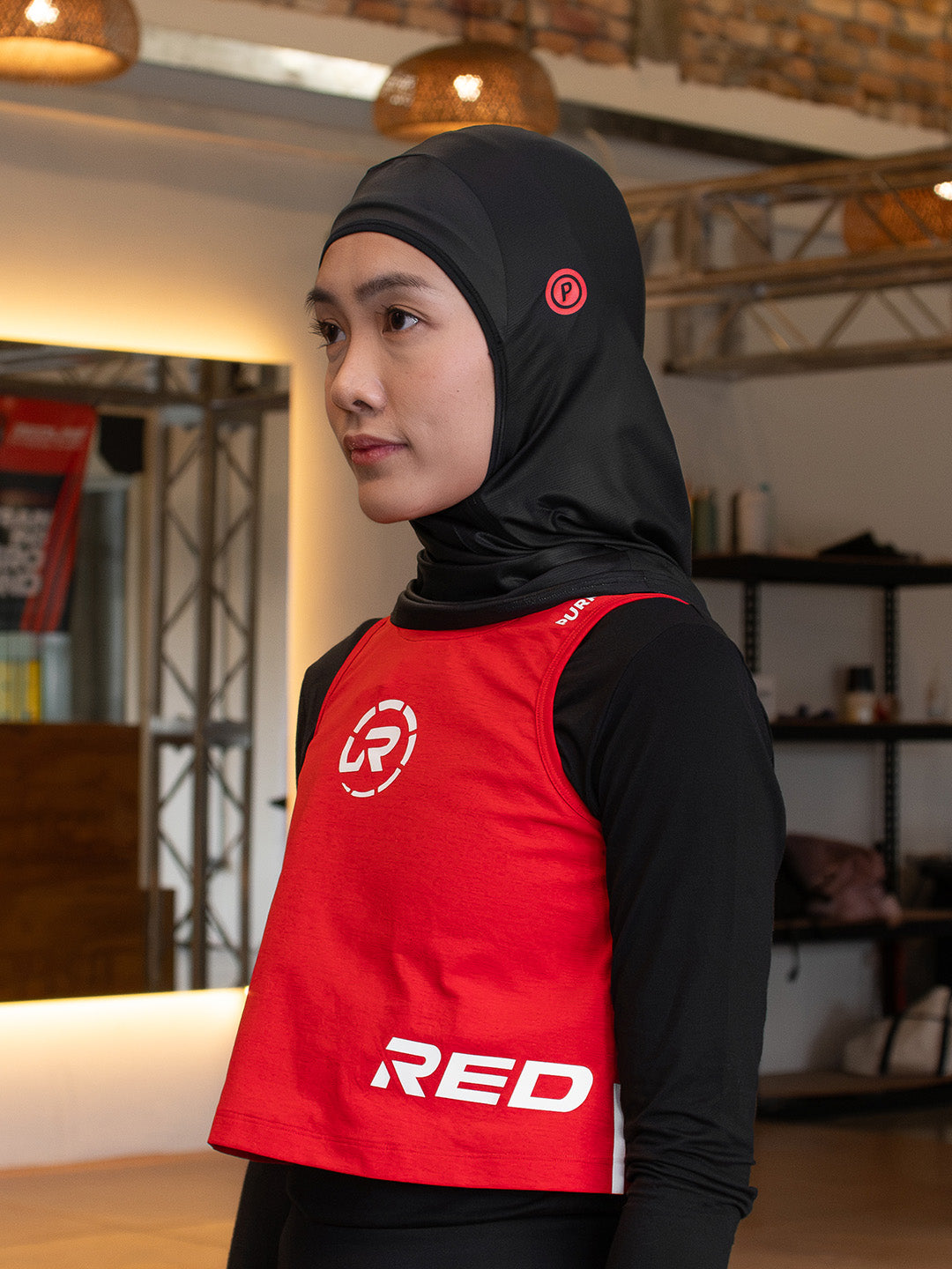 Redline Games Hypermesh™️ ELITE Sports Hijab (Redline Black)