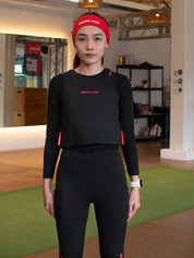 Redline Games Women Training Crop Top (Carbon Black)