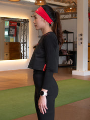 Redline Games Women Training Crop Top (Carbon Black)