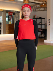 Redline Games Women Training Crop Top (Red)