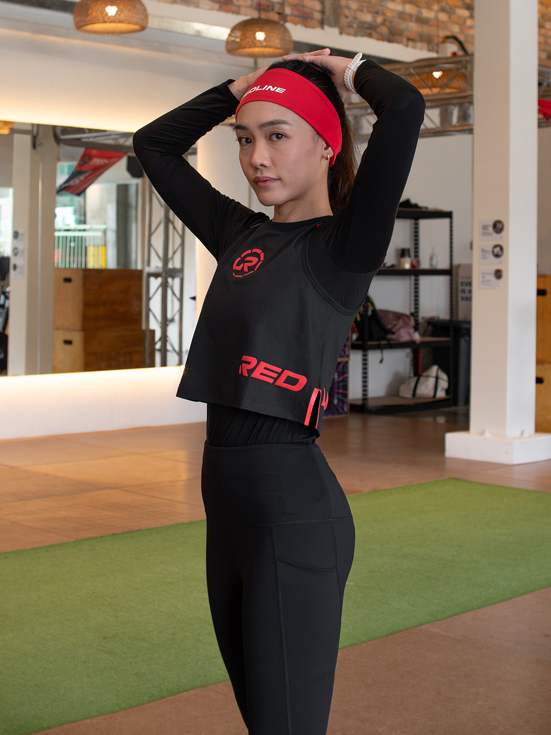 Redline Games Women Training Crop Top (Redline Black)